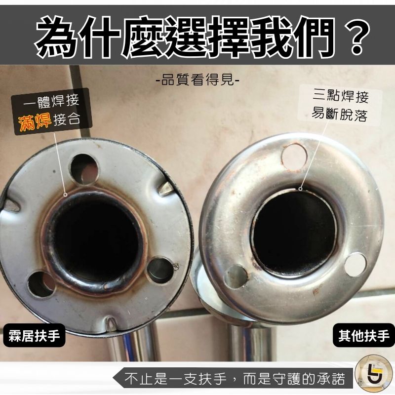 耐用304不銹鋼 L型扶手-70*70公分（含裝飾蓋總長77公分）-可申請補助