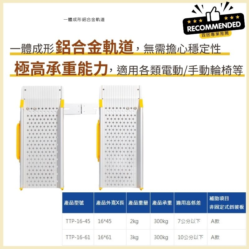 霖居專業推薦】電動輪椅可攜帶式斜坡板（適用各類電動/手動輪椅等輔具）