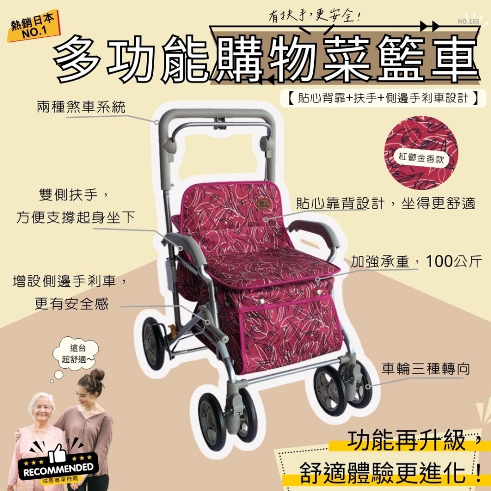 多功能購物菜籃車（N