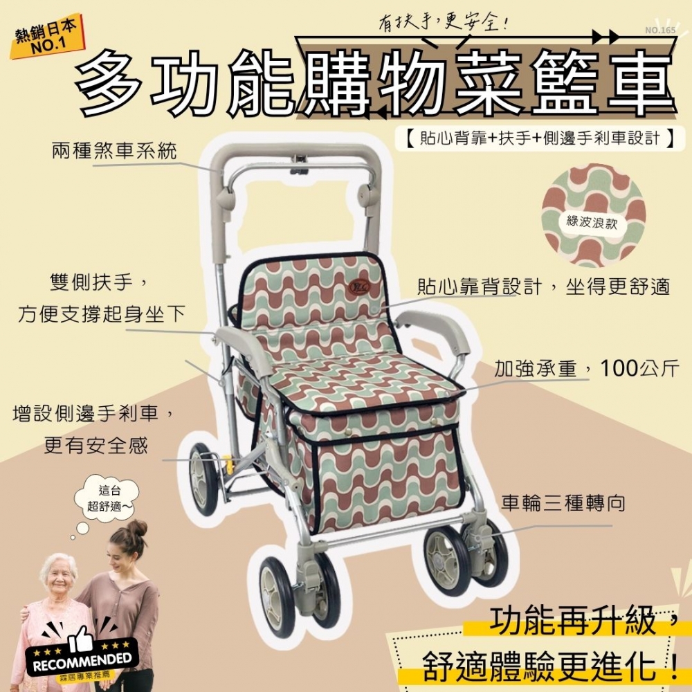 多功能購物菜籃車（N