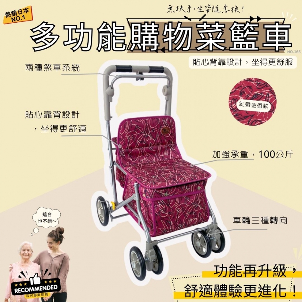 多功能購物菜籃車（N