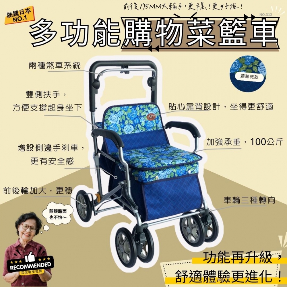 多功能購物菜籃車（N